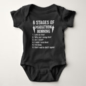 Funny Marathon Runner Zitat Athlete Running Baby Strampler (Vorderseite)