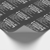 Funny Marathon Runner Zitat Athlete Running Geschenkpapier (Ecke)