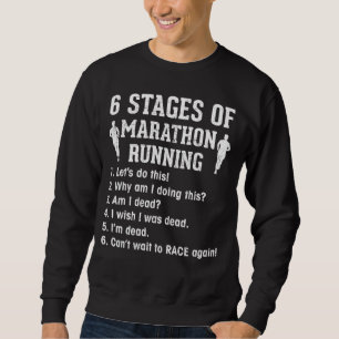 Funny Marathon Runner Zitat Athlete Running Sweatshirt