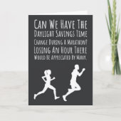 Funny Marathon Running Cards Runner Marathoner Karte (Vorderseite)