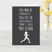 Funny Marathon Running Cards Spaß Fitness Runner Karte (Gelbe Blume)