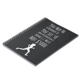 Funny Marathon Running Geschenke Quote Sprichwort Notizblock (Linke Seite)