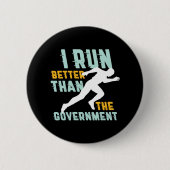 Funny Marathon Running Joggen Workout Runner Button (Vorderseite)