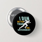Funny Marathon Running Joggen Workout Runner Button (Vorne & Hinten)