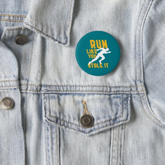 Funny Marathon Running Joggen Workout Übung Button (Beispiel)