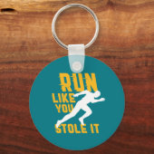 Funny Marathon Running Joggen Workout Übung Schlüsselanhänger (Vorderseite)