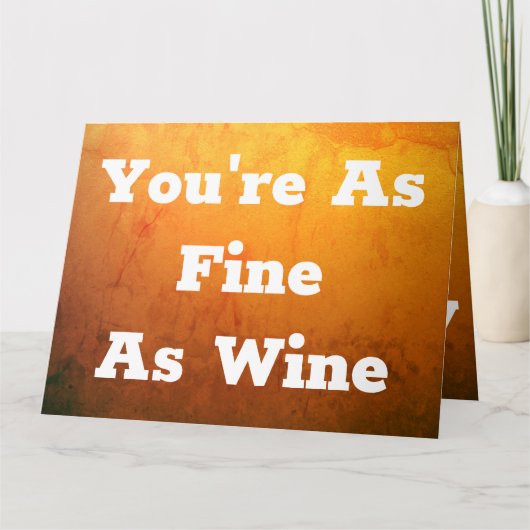 Funny Marble Gold Geburtstagskarte Karte (Vorderseite)