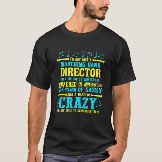 FUNNY MARCHING BAND DIRECTOR SHIRT Music Band Tee (Vorderseite)