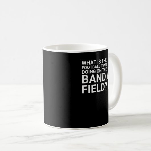 Funny Marching Band Field Funny Clarinet Tuba Drum Kaffeetasse (VorderseiteRechts)