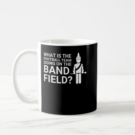 Funny Marching Band Field Funny Clarinet Tuba Drum Kaffeetasse (Links)