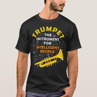 Funny Marching Band Jazz Trumpet Brass Player Humo T-Shirt