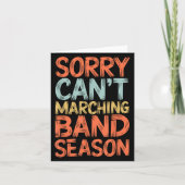 Funny Marching Band Sorry, ich kann es nicht March Karte (Vorderseite)