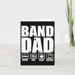 Funny Marching Band Vater Vater Spaß Vatertag Karte