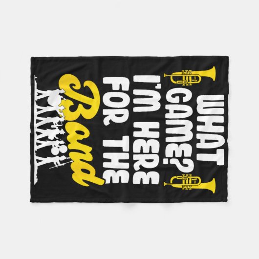 Funny Marching Band, welches Spiel ich gerade hier Fleecedecke (Vorderseite (Horizontal))