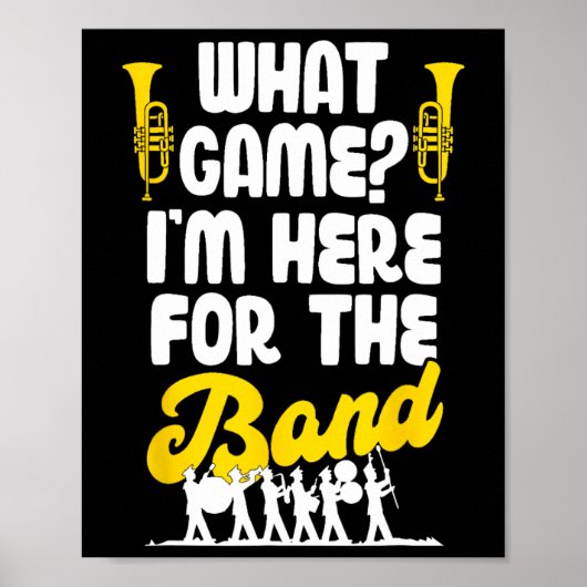 Funny Marching Band, welches Spiel ich gerade hier Poster (Vorne)