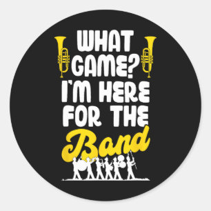 Funny Marching Band, welches Spiel ich gerade hier Runder Aufkleber