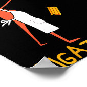 Funny Marcus The Worm Rigatoni Pasta  Poster (Ecke)