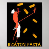 Funny Marcus The Worm Rigatoni Pasta  Poster (Vorne)
