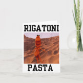 Funny Marcus The Worm Rigatoni Pasta Robert Meme T Karte (Vorderseite)