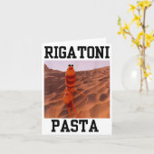 Funny Marcus The Worm Rigatoni Pasta Robert Meme T Karte (Gelbe Blume)