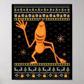 Funny Marcus The Worm Ugly Christmas Sweaters Robe Poster (Vorne)