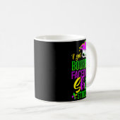 Funny Mardi Gras Bourbon Street , New Orleans Drin Kaffeetasse (VorderseiteRechts)