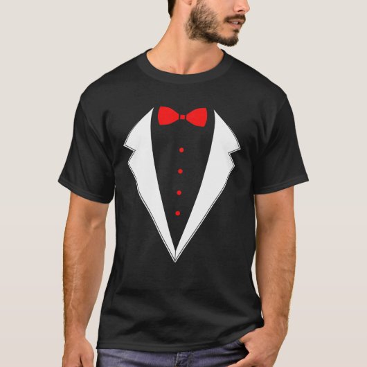 Funny Mardi Gras Bow Krawatte Kostüm T-Shirt (Vorderseite)
