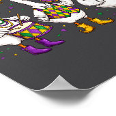 Funny Mardi Gras Carnival Silly Goose Mask Louisia Poster (Ecke)