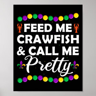 Funny Mardi Gras Craw-Fisch Festival Apparel Poster