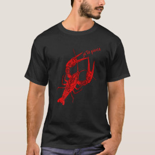 Funny Mardi Gras Crawfish I Pinch You Je Te Pince T-Shirt