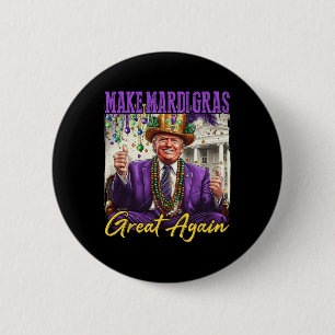 Funny Mardi Gras Donald Trump Mardi Gras American Button