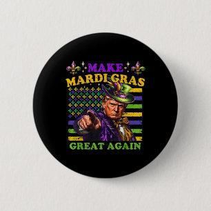 Funny Mardi Gras Donald Trump Mardi Gras American Button