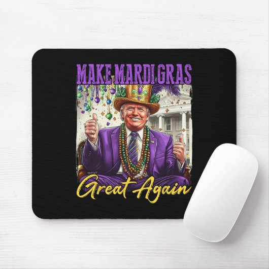 Funny Mardi Gras Donald Trump Mardi Gras American Mousepad (Mit Mouse)
