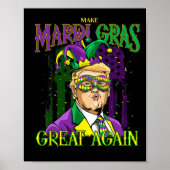 Funny Mardi Gras Donald Trump Mardi Gras American Poster (Vorne)