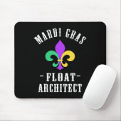 Funny Mardi Gras Float Architect Lilie Mousepad (Mit Mouse)