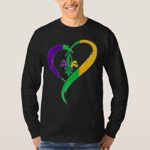 Funny Mardi Gras Herzlich Niedliche Lilie Mardi Gr T-Shirt