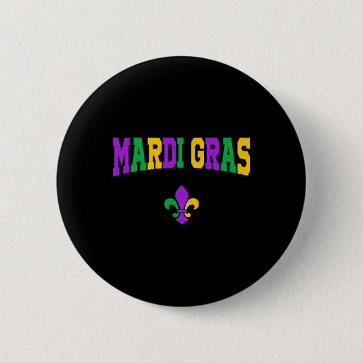 Funny Mardi Gras Karneval Kostüme für Männer und F Button (Vorderseite)