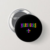 Funny Mardi Gras Karneval Kostüme für Männer und F Button (Vorne & Hinten)
