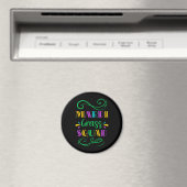 Funny Mardi Gras | Mardi Grass Squad Magnet (In Situ (Geschirrspüler))