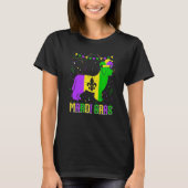 Funny Mardi Gras Newfoundland Dog Dad Mom Mardi Gr T-Shirt (Vorderseite)