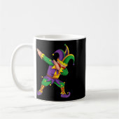 Funny Mardi Gras Outfit Dabbing Jester New Orleans Kaffeetasse (Links)