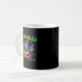 Funny Mardi Gras Parade Outfit Jester Hat Men Wome Kaffeetasse (Vorderseite Links)