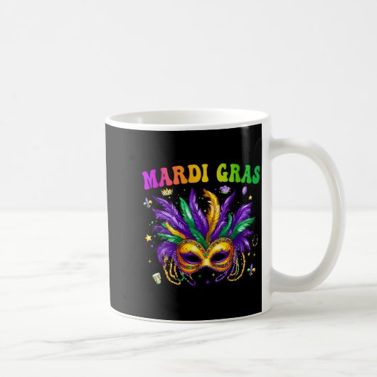 Funny Mardi Gras Parade Outfit Jester Hat Men Wome Kaffeetasse (Rechts)