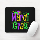 Funny Mardi Gras Parade Outfit Jester Hat Men Wome Mousepad (Mit Mouse)