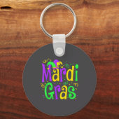 Funny Mardi Gras Parade Outfit Jester Hat Men Wome Schlüsselanhänger (Vorderseite)