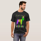 Funny Mardi Gras Schnauzer Dog Dad Mom Mardi Gras T-Shirt (Vorne ganz)
