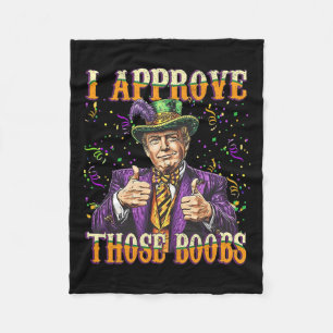 Funny Mardi Gras Usa I billigen diese Brust Fleecedecke