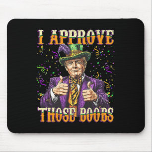 Funny Mardi Gras Usa I billigen diese Brust Mousepad