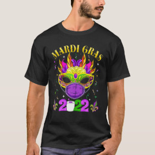Funny Mardi Quarantine Gras 2022 Face Mask Mardi G T-Shirt