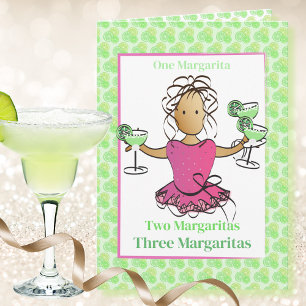 Funny Margarita Geburtstagskarte für sie Karte